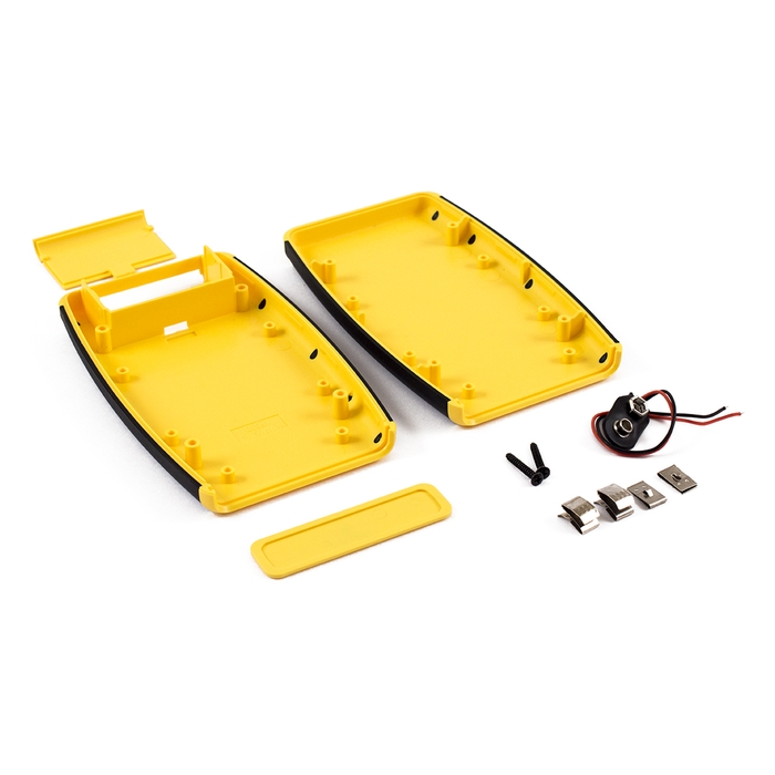 1553DYLBKBAT | HAND HELD CASE YELLOW WITH BATTERY DOOR 147x89x24mm