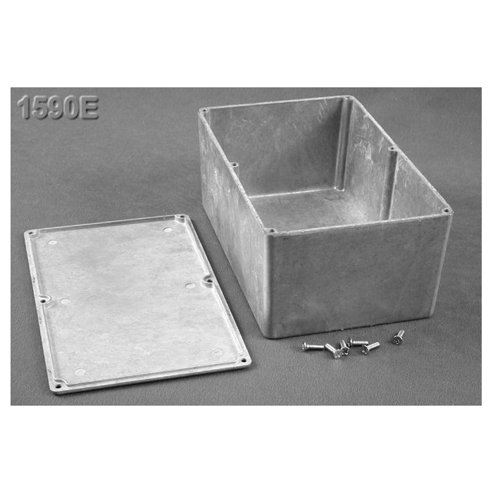 1590E | DIECAST ALUMINIUM ENCLOSURE NATURAL 188x120x82mm