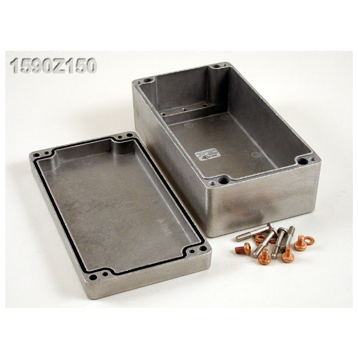 1590Z150 | DIECAST ALUMINIUM HEAVY DUTY IP66 ENCLOSURE 220x120x80mm