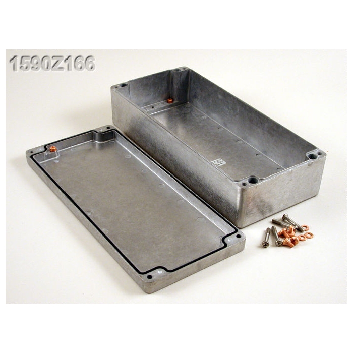1590Z166 | DIECAST ALUMINIUM HEAVY DUTY IP66 ENCLOSURE 360x160x90mm
