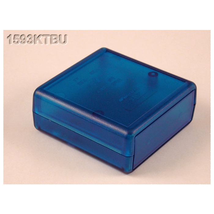 1593KTBU | ABS PLASTIC HAND HELD ENCLOSURE BLUE 66x66x28mm