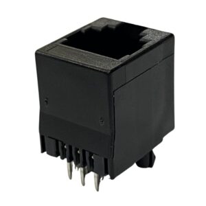 6P6C RJ12 Top Entry PCB Mount Socket No Flanges