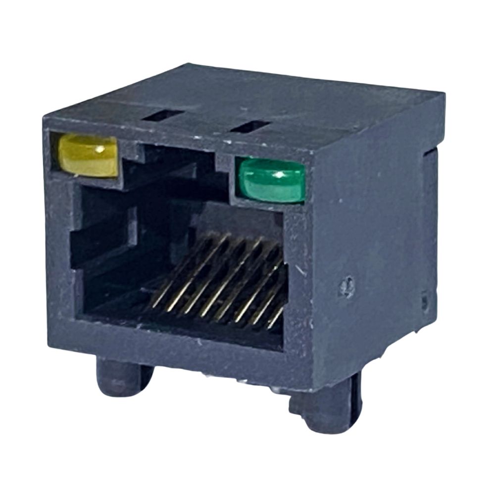 8P8C RJ45 Socket PCB Mount With LED Indicators