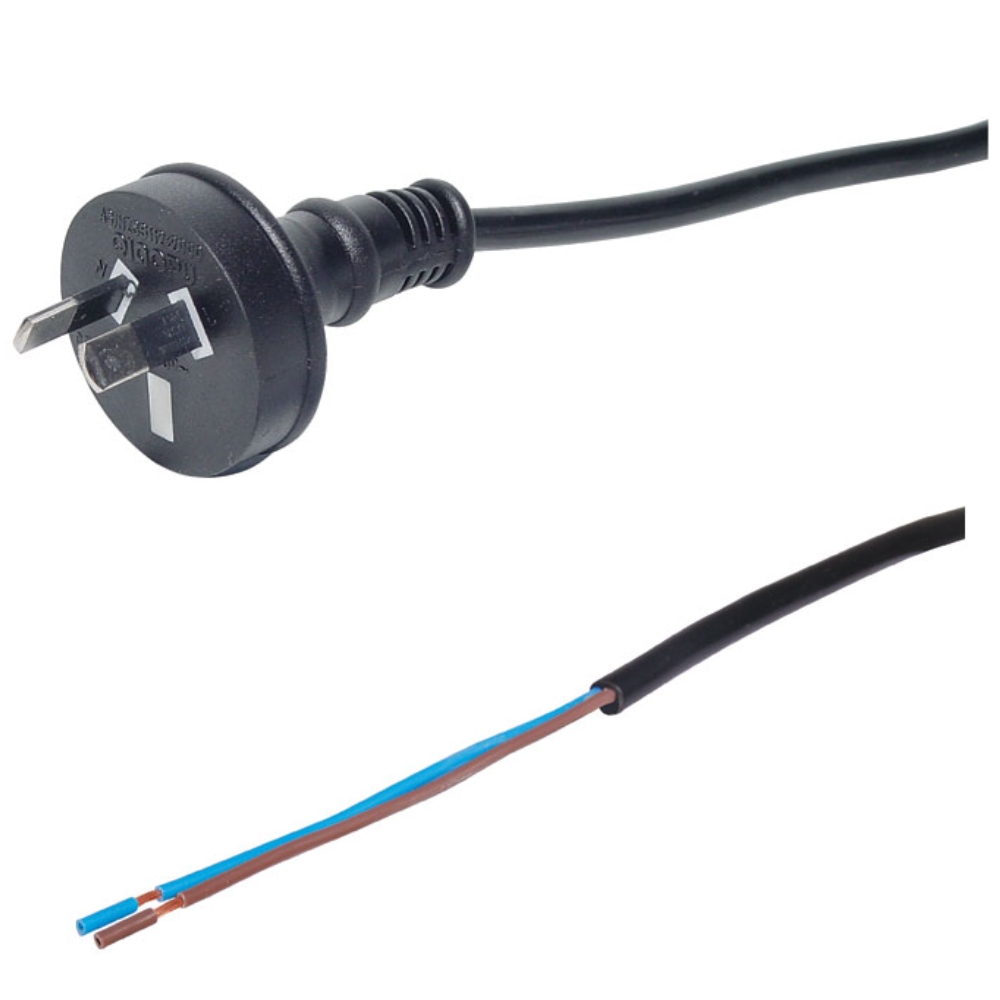 MAINS POWER CORD 1.2m 2 CORE