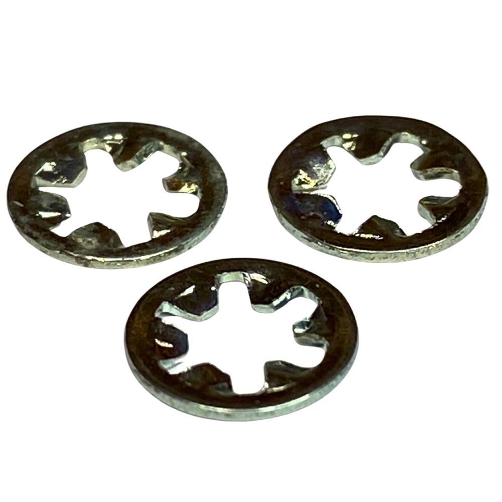 M3 Shake Proof Washer Zinc Plated Steel