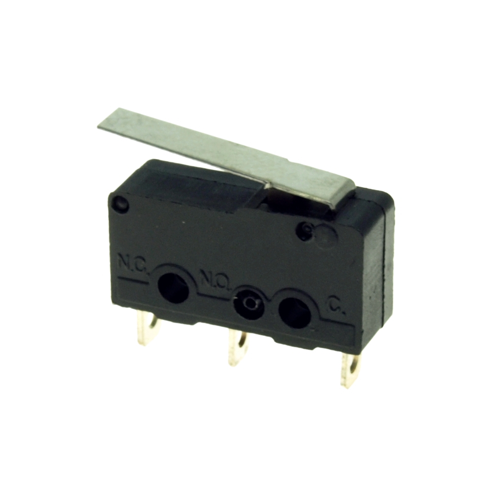 SUBMINIATURE MICROSWITCH WITH SHORT HINGE LEVER 3A