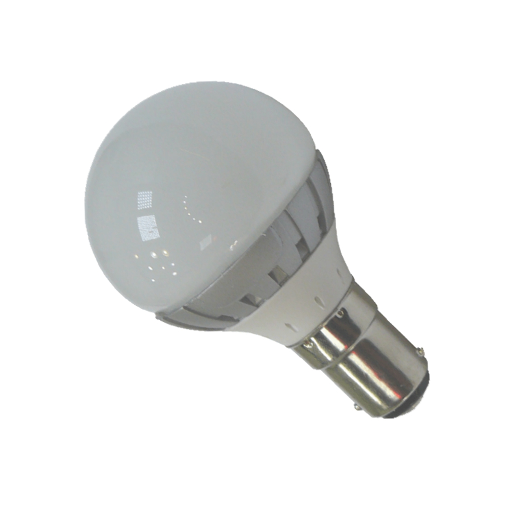 Fancy Round LED Bulb B15 3W Opaque Lens Cool White