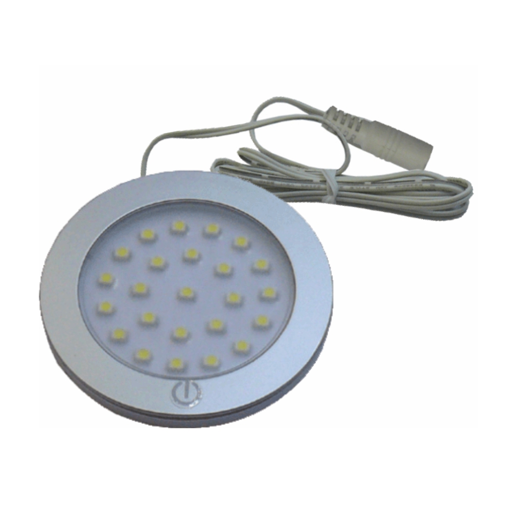 PUCK LIGHT TOUCH 10-30VDC 24 LED COOL WHITE