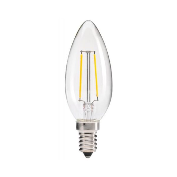LED Filament Bulb Candle E14 C35 3.5W Warm White