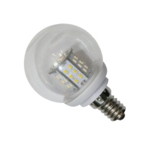 Fancy Round E14 3W 10-30V AC/DC Clear Lens Cool White