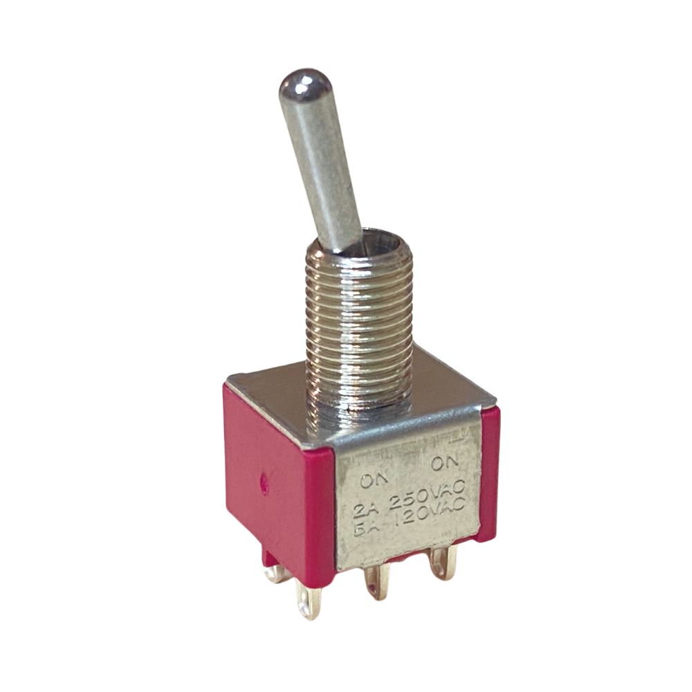TOGGLE SWITCH DPDT ON-ON SOLDER TERMINALS