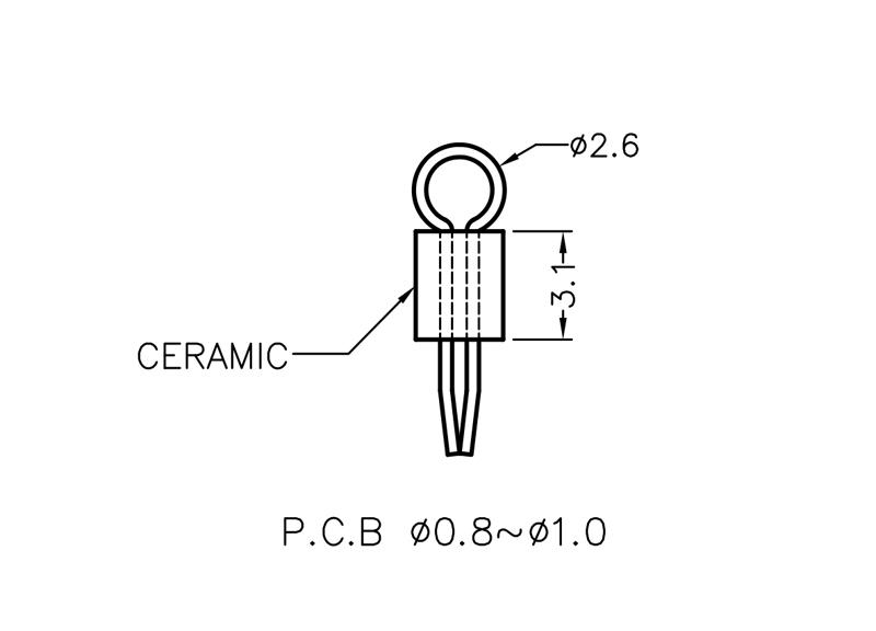 TEST-7CN | TEST PIN WITH CERAMIC BEAD - Image 2