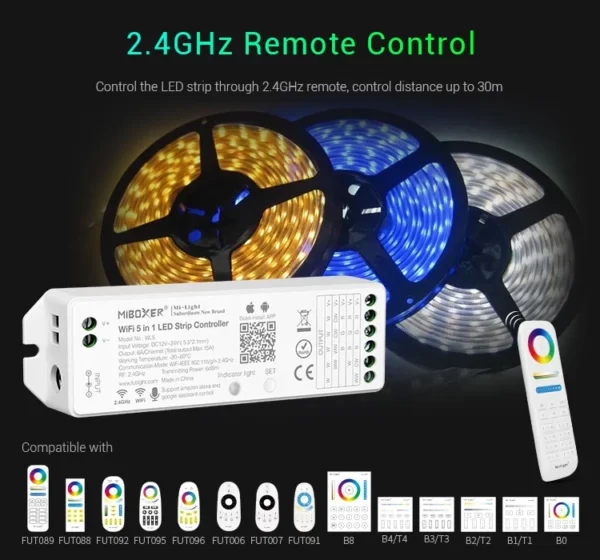 Wi-Fi 5 In 1 LED Strip Controller