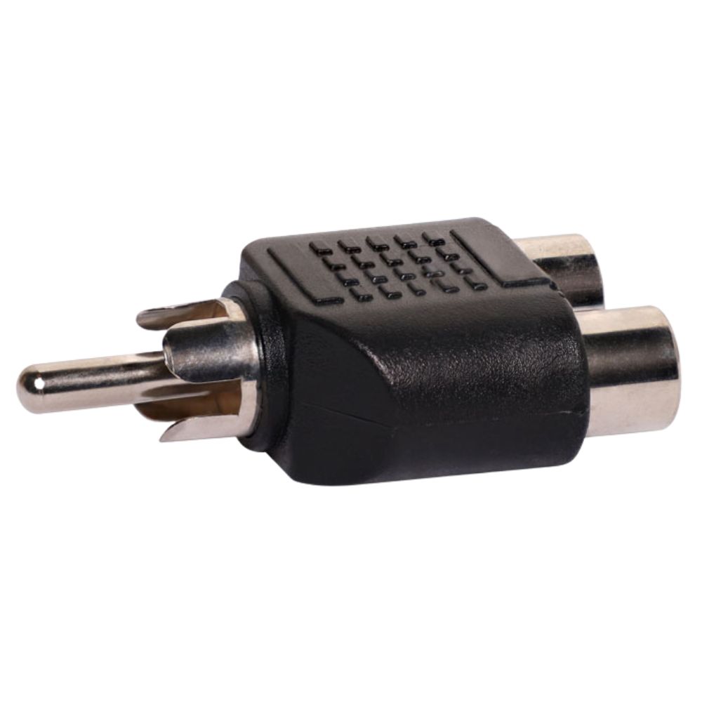 AUDIO ADAPTOR 2 x RCA FEMALE TO RCA MALE