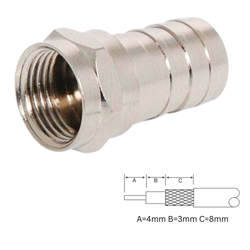 P0480A | F TYPE CRIMP CONNECTOR SUITS RG59/U