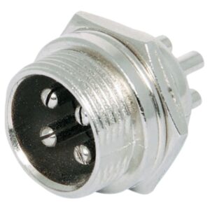 P0955 | 4 PIN MALE CHASSIS MOUNT MICROPHONE CONNECTOR