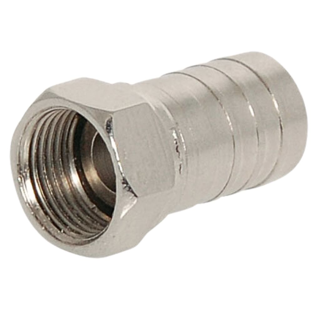 P0481A | CRIMP ON F TYPE PLUG TO SUIT RG6 COAX CABLE