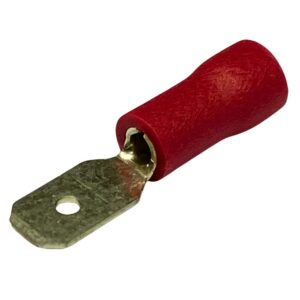 MDV1-187(5) | VINYL INSULATED MALE 4.75MM SPADE TERMINAL RED