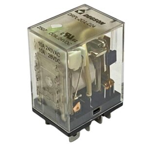 Power Relay DPDT 10A 24VDC With LED Cradle Mount