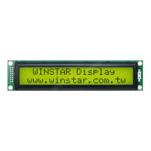 20x2 LCD Yellow-Green STN Positive With LED Backlight